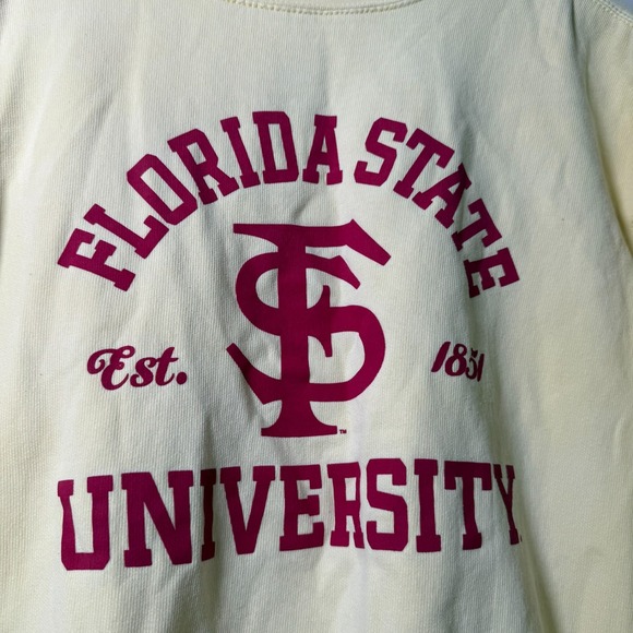 Pressbox Florida State University Seminoles Sweatshirt Men's Yellow - Small - Picture 2 of 7